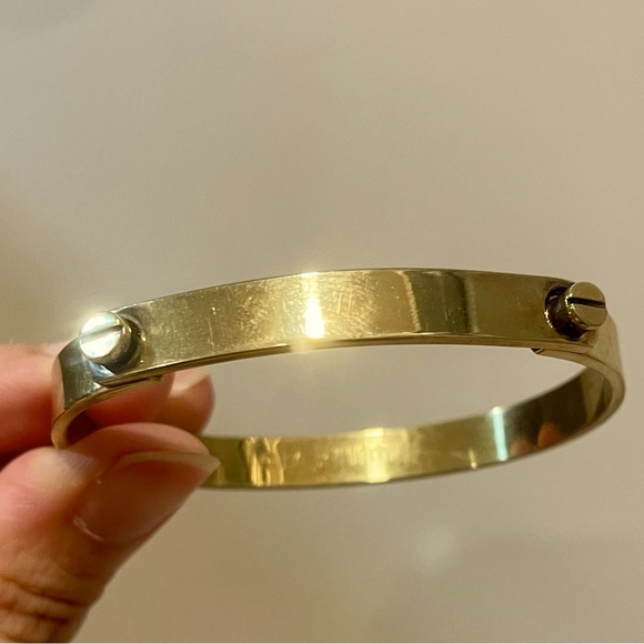SOLD- 1976 Aldo cipullo Charles Revson gold plated bracelet by Cartier - Picture 1 of 7
